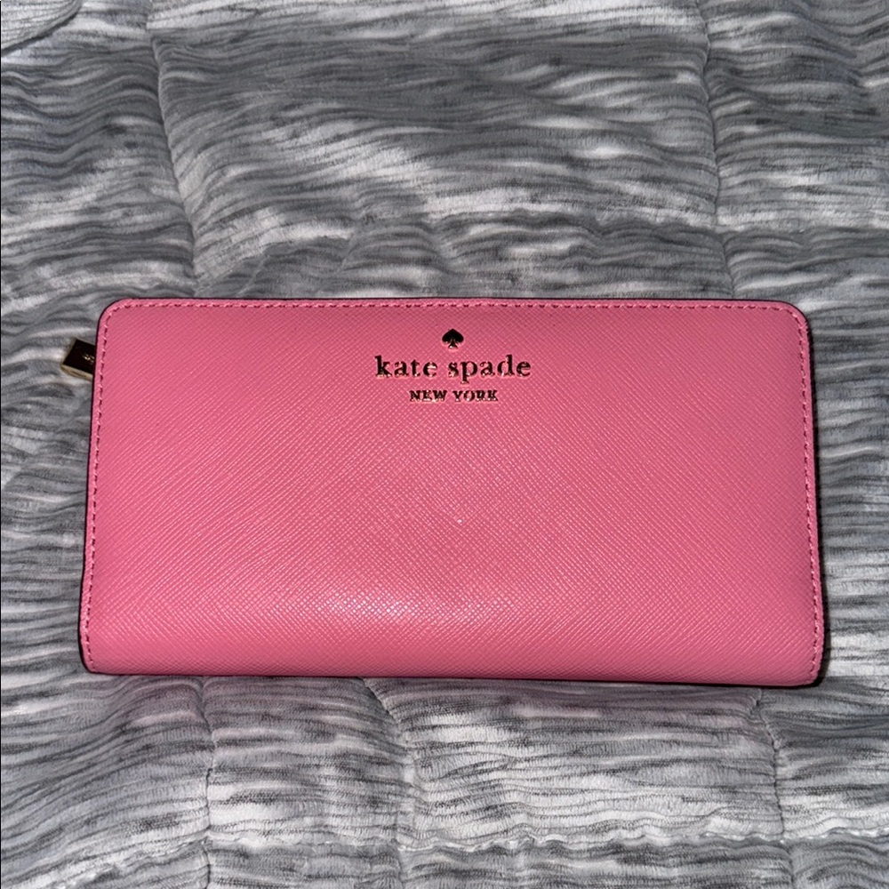 Kate Spade Pink Saffiano Wallet